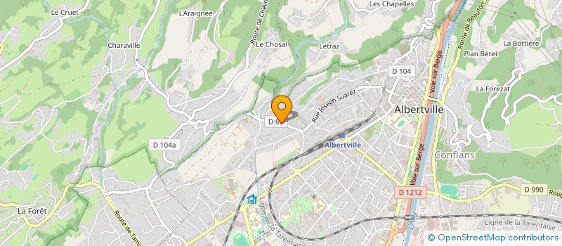 localisation de l'entreprise MADAME CLAUDIA-MIHAELA WATTS  ALBERTVILLE