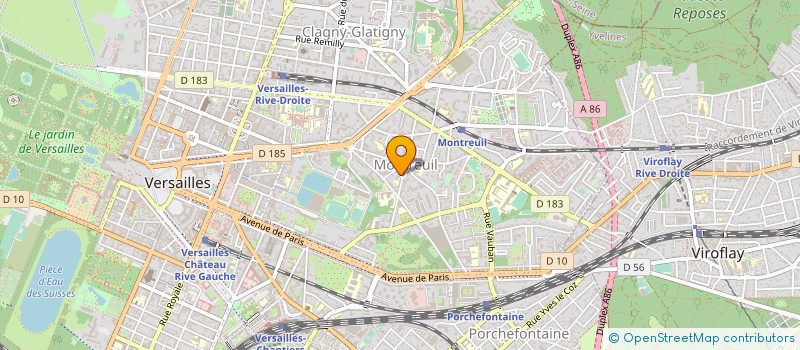 localisation de l'entreprise MADAME CLAUDIA MIRANDA MARTINS à VERSAILLES