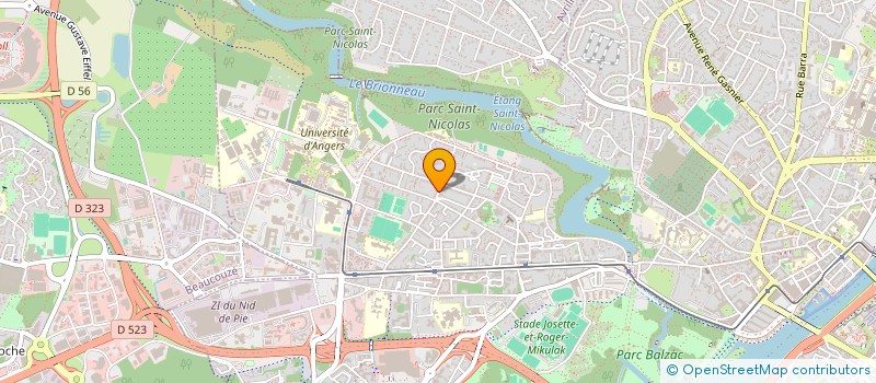 localisation de l'entreprise MADAME CLAUDIA MONTEIRO DA SILVA à ANGERS