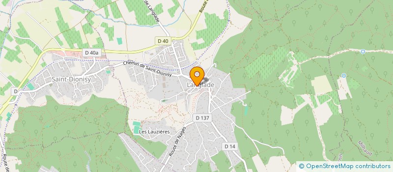 localisation de l'entreprise MADAME CLAUDIA MONTEIRO GONCALVES à LANGLADE
