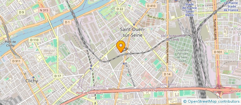 localisation de l'entreprise MADAME CLAUDIA MOSLER à SAINT-OUEN-SUR-SEINE