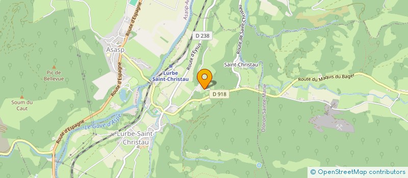 localisation de l'entreprise MADAME CLAUDIA MUNIESA  LURBE-SAINT-CHRISTAU