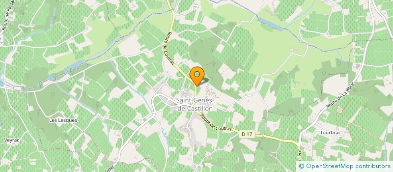 localisation de l'entreprise MADAME CLAUDIA MURIEL  SAINT-GENES-DE-CASTILLON