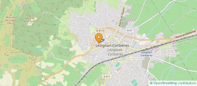 localisation de l'entreprise MADAME CLAUDIA NERBORAC  LEZIGNAN-CORBIERES