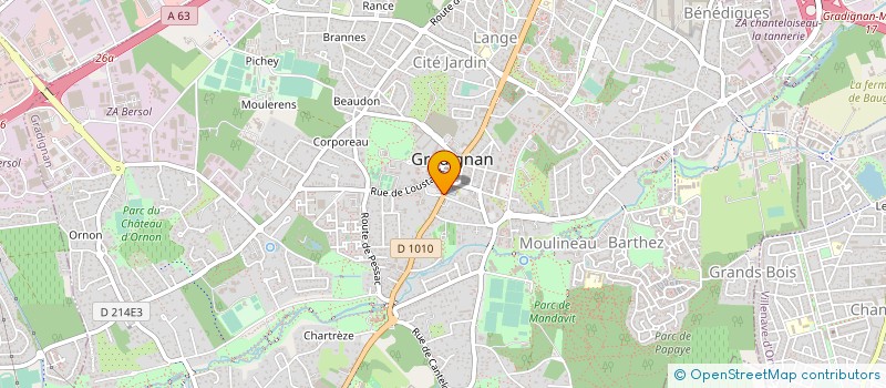 localisation de l'entreprise MADAME CLAUDIA NIOI  GRADIGNAN