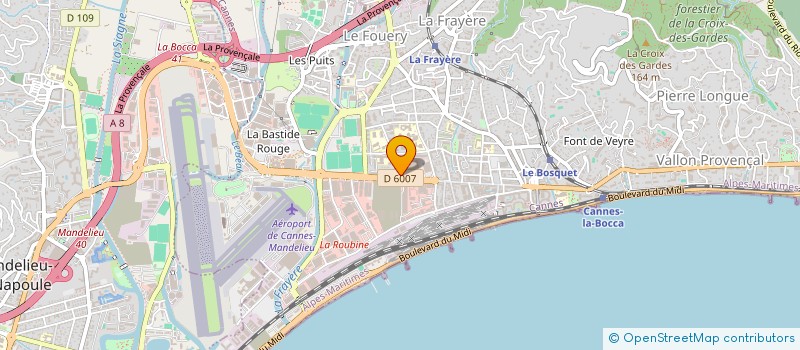 localisation de l'entreprise MADAME CLAUDIA PEREIRA FERNANDES à CANNES
