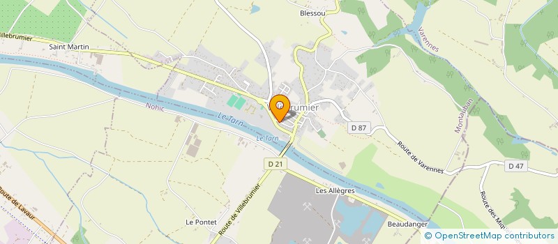 localisation de l'entreprise MADAME CLAUDIA QUERCIOLI  VILLEBRUMIER