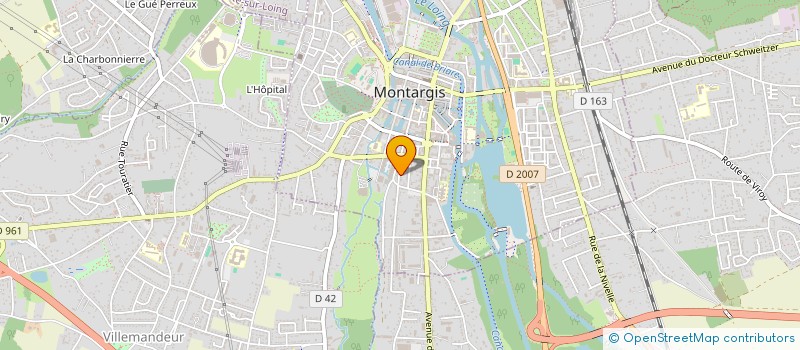 localisation de l'entreprise MADAME CLAUDIA RIOS URREGO à MONTARGIS