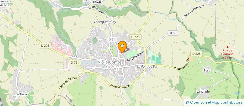 localisation de l'entreprise MADAME CLAUDIA RODRIGUES  VIC-LE-COMTE