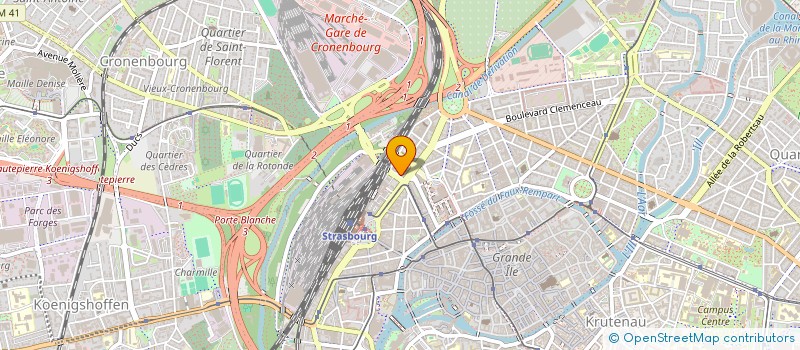 localisation de l'entreprise MADAME CLAUDIA RODRIGUES DE SOUSA à STRASBOURG