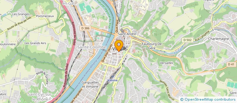 localisation de l'entreprise MADAME CLAUDIA ROSA ERIKA STRUVE à VIENNE