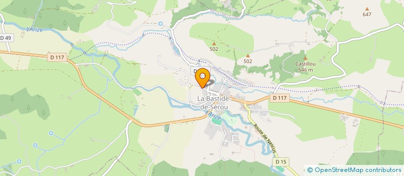 localisation de l'entreprise MADAME CLAUDIA RUANLT à LA BASTIDE-DE-SEROU