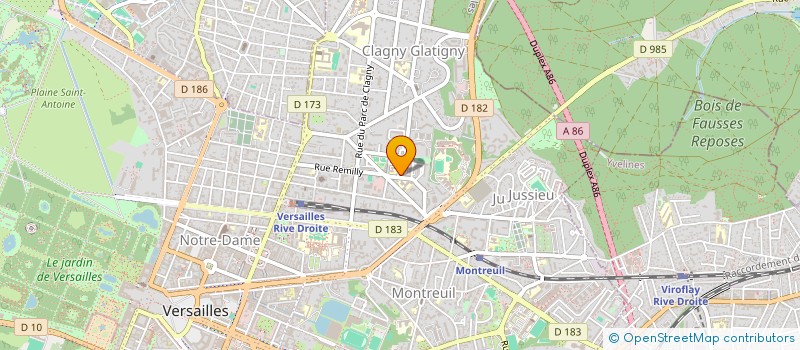 localisation de l'entreprise MADAME CLAUDIA RUBINO à VERSAILLES