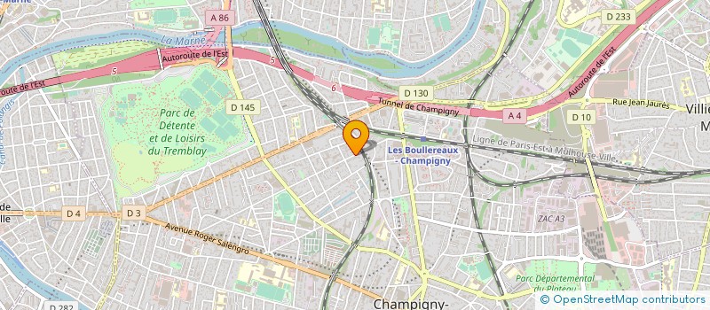 localisation de l'entreprise MADAME CLAUDIA SCHLINDWEIN à CHAMPIGNY-SUR-MARNE