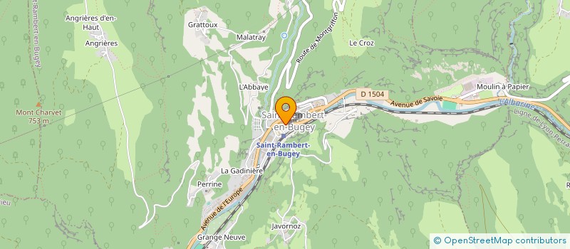 localisation de l'entreprise MADAME CLAUDIA SCHWALD  SAINT-RAMBERT-EN-BUGEY