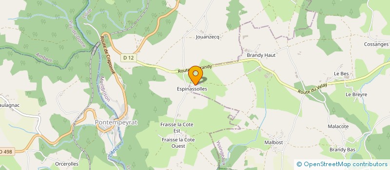 localisation de l'entreprise MADAME CLAUDIA SERRA  SAINT-PAL-DE-CHALENCON