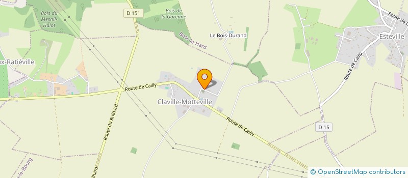 localisation de l'entreprise MADAME CLAUDIA SILVA DA COSTA  CLAVILLE-MOTTEVILLE