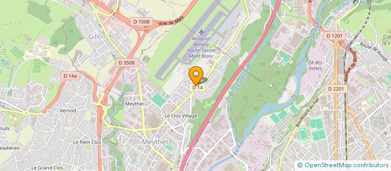 localisation de l'entreprise MADAME CLAUDIA SILVA PINTO à ANNECY