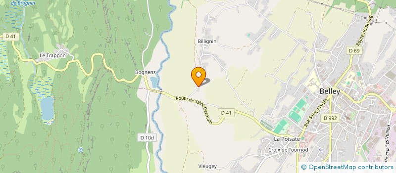 localisation de l'entreprise MADAME CLAUDIA SILVERIO  PUGNY-CHATENOD