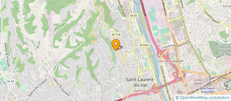localisation de l'entreprise MADAME CLAUDIA SOULES à SAINT-LAURENT-DU-VAR