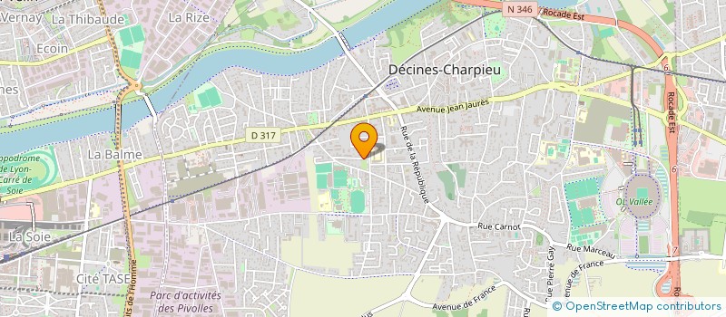 localisation de l'entreprise MADAME CLAUDIA STEFAN à DECINES-CHARPIEU