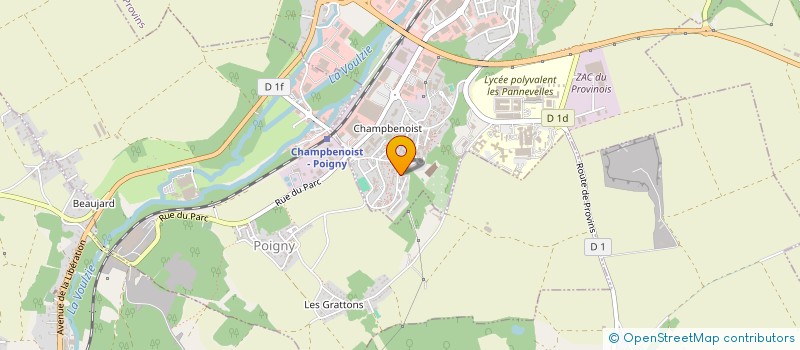 localisation de l'entreprise MADAME CLAUDIA TAVARES DE BRITO  PROVINS