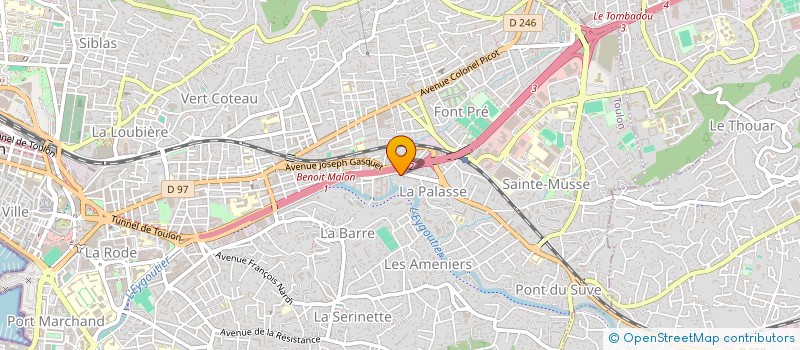 localisation de l'entreprise MADAME CLAUDIA THERON  TOULON