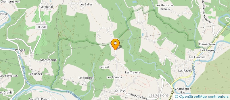 localisation de l'entreprise MADAME CLAUDIA TROUILLAS  LES ASSIONS