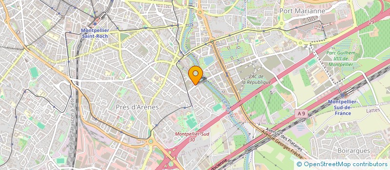 localisation de l'entreprise MADAME CLAUDIA TROUILLAT  MONTPELLIER