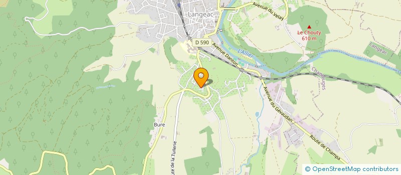 localisation de l'entreprise MADAME CLAUDIA VENTURA TORRES  LANGEAC