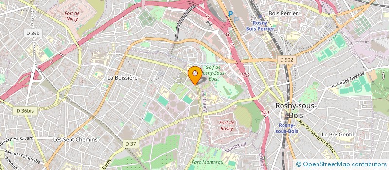 localisation de l'entreprise MADAME CLAUDIA WASHINGTON à MONTREUIL