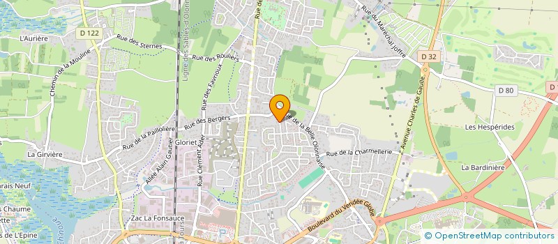 localisation de l'entreprise MADAME CLAUDIANE BROCHET à LES SABLES D'OLONNE
