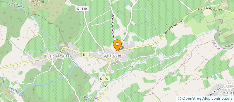 localisation de l'entreprise MADAME CLAUDIE ALBRE  GALARGUES