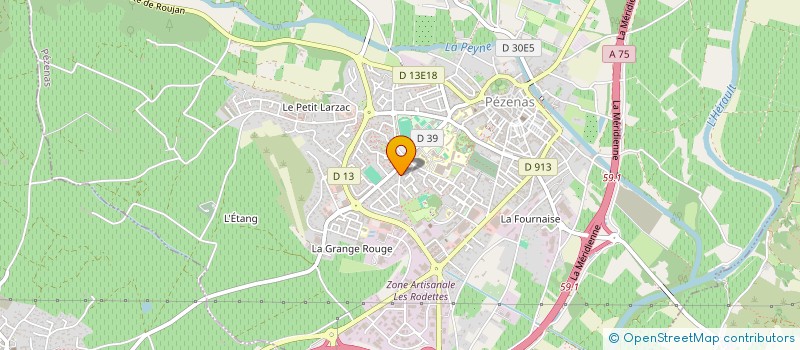 localisation de l'entreprise MADAME CLAUDIE ALRANQ à PEZENAS
