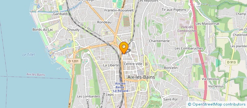 localisation de l'entreprise MADAME CLAUDIE ANDRE  AIX-LES-BAINS