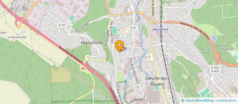 localisation de l'entreprise MADAME CLAUDIE ANNIE ROGER  MAROMME