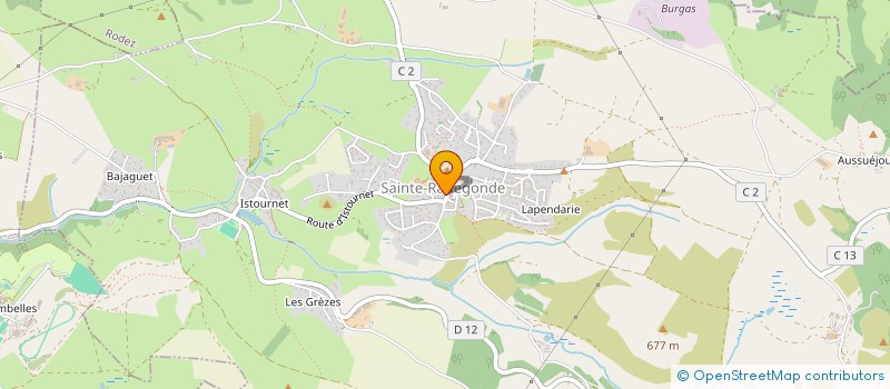 localisation de l'entreprise MADAME CLAUDIE BERTRAND  SAINTE-RADEGONDE