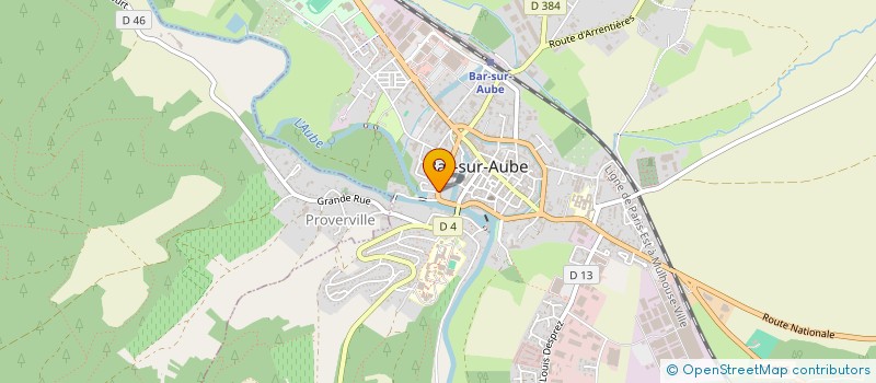 localisation de l'entreprise MADAME CLAUDIE BERTRAND à BAR-SUR-AUBE