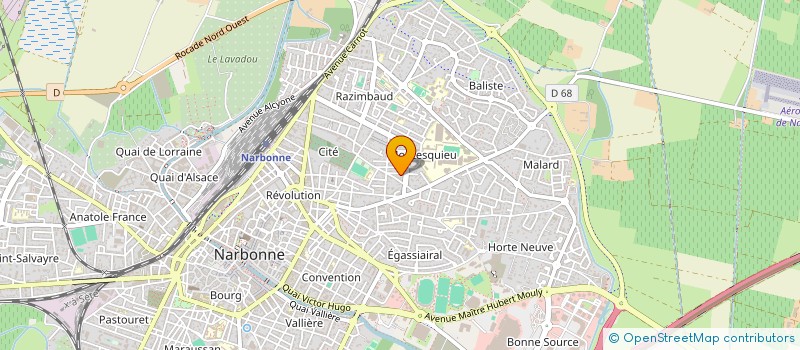 localisation de l'entreprise MADAME CLAUDIE CAPDEVILLE à NARBONNE