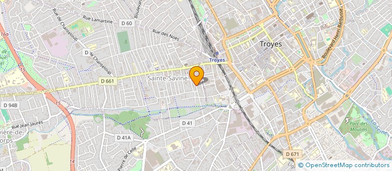 localisation de l'entreprise MADAME CLAUDIE CHARPENTIER  SAINTE-SAVINE