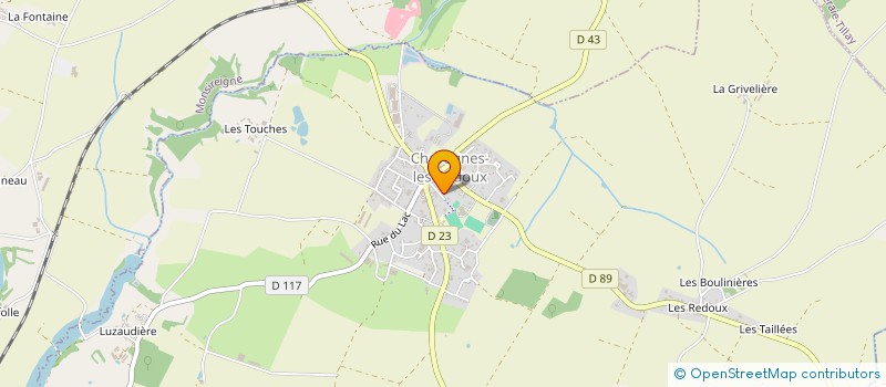 localisation de l'entreprise MADAME CLAUDIE CHATAIGNER  CHAVAGNES-LES-REDOUX