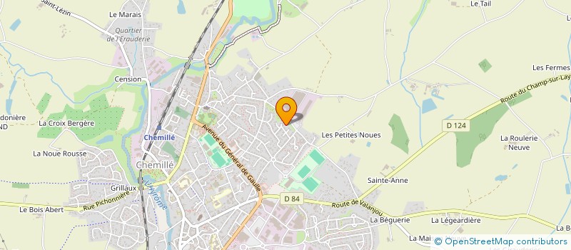 localisation de l'entreprise MADAME CLAUDIE CHATEIGNER  CHEMILLE-EN-ANJOU