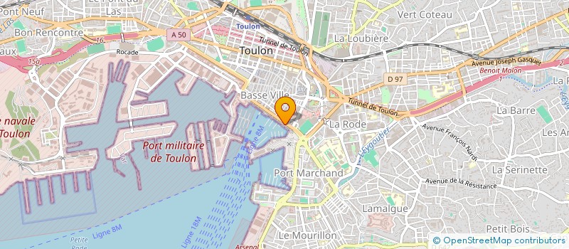 localisation de l'entreprise MADAME CLAUDIE CHATELIER  TOULON