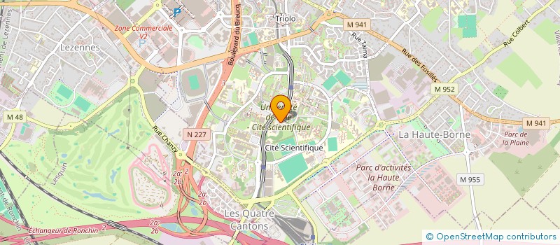 localisation de l'entreprise MADAME CLAUDIE CHATELLAIN à VILLENEUVE-D'ASCQ