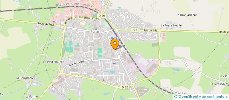 localisation de l'entreprise MADAME CLAUDIE CHAUMONT  EVRON