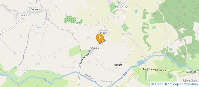 localisation de l'entreprise MADAME CLAUDIE CLEDES  PAULHIAC