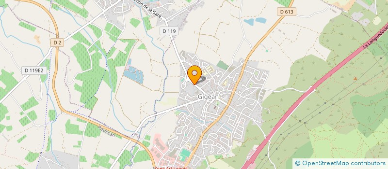 localisation de l'entreprise MADAME CLAUDIE CREVEL à GIGEAN