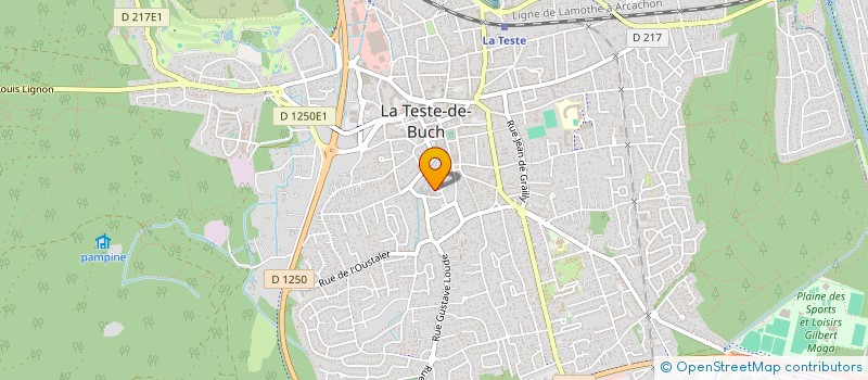 localisation de l'entreprise MADAME CLAUDIE CROUAGNES à LA TESTE-DE-BUCH