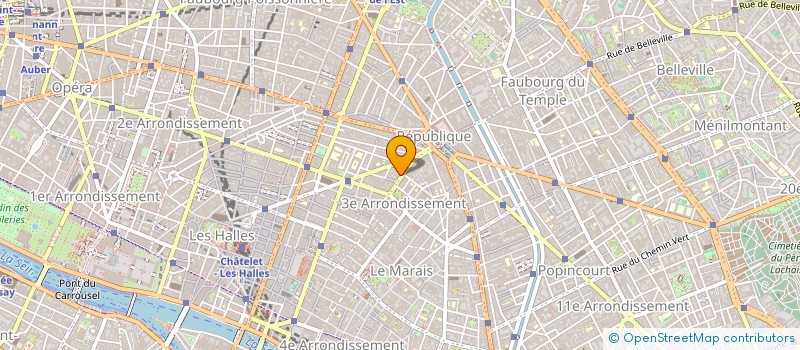 localisation de l'entreprise MADAME CLAUDIE CROULARD à PARIS