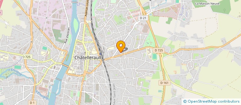 localisation de l'entreprise MADAME CLAUDIE DEBAIN à CHATELLERAULT